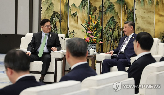 韩国国会议长禹元植拜会中国国家主席习近平 - 中韩投资中心